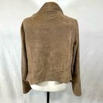 Umgee  tan suede zip moto stlye jacket size small Photo 10
