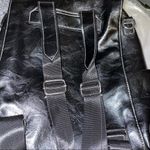 BLACK FAUX LEATHER BACKPACK STYLE BAG Photo 11