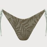 Berlook Contrast Crochet Tie Bikini Bottom ONLY 37 Green Size L Photo 5