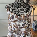 Old Navy Linen Floral Size XL Floral Smocked Back Tank Boho Festival Flirty New Photo 0