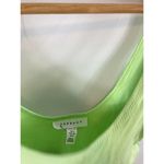 Topshop NWOT   Zig Zag Cropped Cami In Green size 0 petite Photo 2