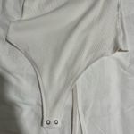 Abercrombie & Fitch White Sleeveless Scoop Neck Bodysuit Photo 1