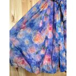 Lulus NWT  Flowering Day Dream Purple Floral Organza Midi Bubble Dress Size XXL Photo 5