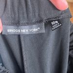 Briggs New York Women's Black Cropped Pull On Pants Size 10S. NEW Photo 6