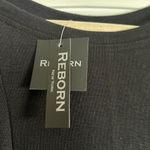 NWT Reborn Women’s Black Hi Low Hem Top Peplum Blouse Shirt Dress Sz Large Photo 1