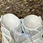 Apt. 9  Vintage Y2K Sheer Babydoll Top M Mesh Lace Embroidered Lingerie Blouse Photo 7