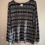 Burt's Bees Snowflake Holiday Pajama Top Size XL Gray Photo 3