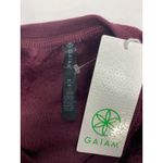 Gaiam ‎ Velour Pullover Sweatshirt Women's M Burgundy Long Sleeve NWT Photo 4