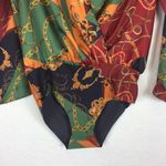 ZARA Chain Versace Wrap Bodysuit Small Colorful Chic Maximalist Preppy Photo 10