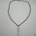Gucci  Trademark Bar‎ Double Beaded Chain Sterling Silver Necklace Photo 1