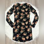 Forever 21 🆕  Black Floral Long Sleeve Dress Size M Photo 1