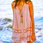 Free People  Costa Brava Mini Tunic Dress White M Photo 4
