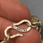 Sterling Silver Women’s Paz creations made in Israel solid 925 heavy sterling charm bracelet! Photo 3
