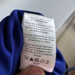 Lanvin Royal Blue Drape Neck Chain Dress Photo 5