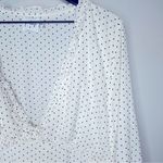 Princess Polly Polly Black and White Polka Dot V-Neck Tiered‎ Dress Size 12 Photo 3