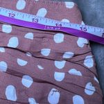 Abercrombie & Fitch  Ruched Polka Dot Ruffle Mini Skirt Womens Medium Beige/Pink Photo 8