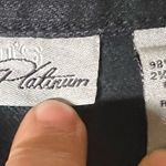 Chico's platinum stretch denim jacket with rhinestone detail on shoulders Photo 1