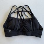 Lululemon Women’s Energy Bra Strappy Black Sports Bra Size 8 Photo 5
