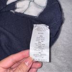 Brandy Melville Wool Cashmere Blend Argyle Button Up Sweater Navy One Size NWT Photo 2