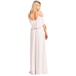 Show Me Your Mumu Caitlin Ruffle Maxi Dress Small Off White NWT Photo 4