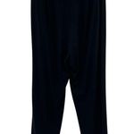Eileen Fisher Stretch Jersey Knit Straight Pant Easy Fit Ankle Black Size Medium Photo 5