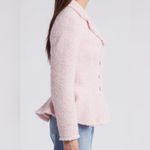 Love Shack Fancy New  Pink Bouclé Blazer Size 14 NWT Statement Jacket MSRP $795 Photo 1