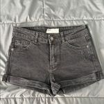 Bershka  Black Wash Denim Shorts Size 4 Photo 0