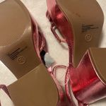 Wild Fable Platform Heel Astro Strappy Pink Metallic shoe New Size 7.5 Photo 1