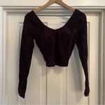 Lululemon  Align Long Sleeve Shirt Diamond Dye Cassis Black Photo 2