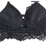Frederick's of Hollywood Frederick's of Hollywood Finley Lace Bralette Black S NWT Photo 0