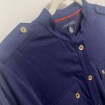 Tommy Hilfiger  Button Cotton Shirt Dress Knee Length Navy Belted NWT size Medium Photo 10