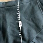 Faux suede black envelope mini skort Photo 2