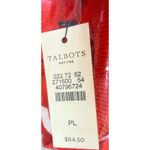 Talbots Charming Cardigan Pima Cotton Tiger Lily Red Petite PL NWT Photo 2