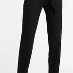 Ann Taylor  Paper Bag Waist High-Rise Ankle Pants in Black, Size 2, NEW Photo 0