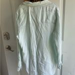 Sigrid Olsen  Light Green Button Down Shirt Photo 3