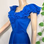 Vintage 60’s / 70’s Blue Ruffle Dress Photo 7