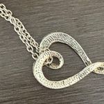 Silver Heart You Hold My Heart Forever Necklace Photo 5