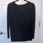 Solid Scoop Neck Black Tunic Photo 1