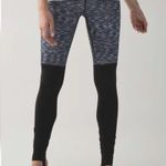 Lululemon Wunder Under SE Stirrup Pant Dramatic Static White Black Size 6 Active Photo 3