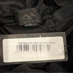 Armani Exchange AX  SHIMMERY STRAPLESS BLACK BODYCON RUCHED MIDI DRESS 12 Photo 4