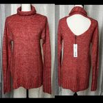 MINKPINK ‎ Womens Brick Red Size Large Curious Roll Neck Sweater Dress Tunic NEW Photo 1