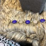Cute bracelet, lavender and cream and gold. Vintage.​​ Photo 1