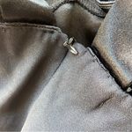 Vintage 80’s Solid Black Satin Button Accent Cocktail Dress Size 4 Photo 9