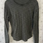 Lululemon Space Dye Marled Green Long sleeve Tee Photo 0