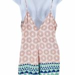 Free People Sophia Bohemian Print Sleeveless Shorts Romper Photo 2