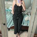 SheIn Black and White striped Jumpsuit with pockets Photo 3