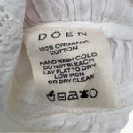 DÔEN Ari Eyelet Embroidered Button Front Organic Cotton Tank | Medium | Salt White Photo 12