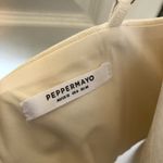 Peppermayo  Ivory Denim Mini Skirt & Corset Set Size US 8 Photo 6