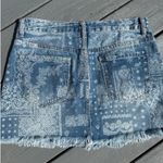Forever 21  Bandana Denim Mini Skirt NWT Large  Photo 1
