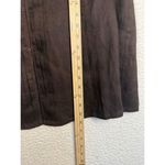 Chico's  Womens 100% Linen Long Tunic Vest‎ Top Brown Lace Blouse Size 2 Large Photo 6